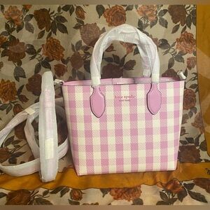 Kate Spade ♠️ -NEW - Bleeker Gingham Printed PVC Handbag/Crossbody Medium Size